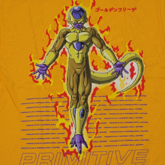 Primitive skateboard t-shirt gold color / long sleeve / dragonball graphic tee - Picture 3 of 5